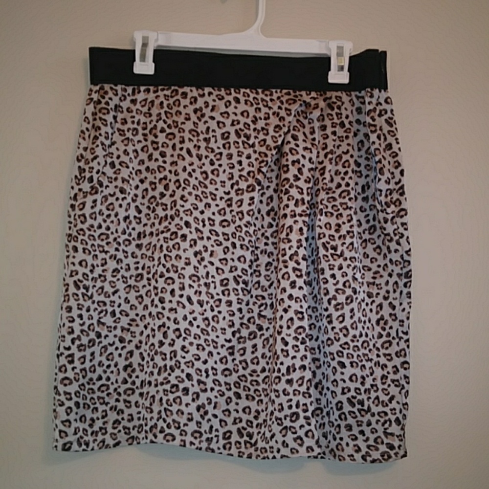 Polyester high waisted skirt